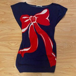 Urban Behavior Mini Dress Tie Back Bow Size XS